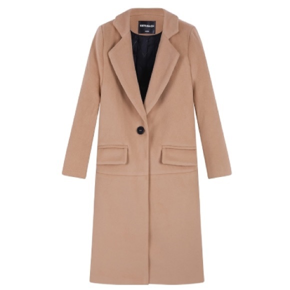 getuback Jackets & Blazers - Elegant Tan Trench Coat for Women